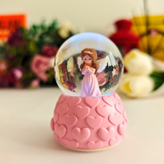 Mini Melek Figürlü Işıklı Küre