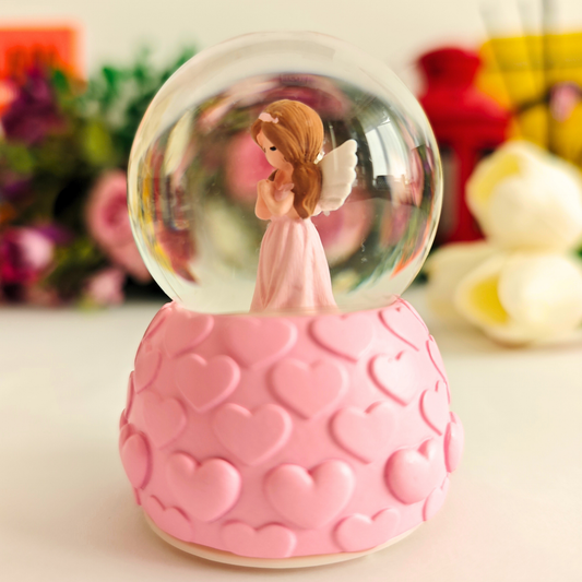Mini Melek Figürlü Işıklı Küre