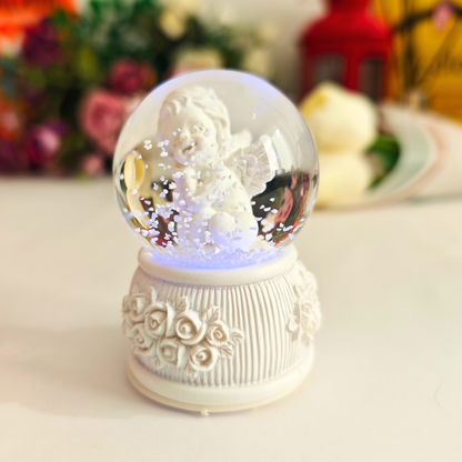 Mini Bebek Melek Figürlü Işıklı Küre